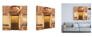Trademark Global Philippe Hugonnard Made in Spain 3 Golden Mezquita Door Canvas Art - 15.5" x 21"